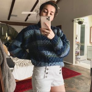 SOLD 100% Irish Wool Oversized Grunge Sweater M